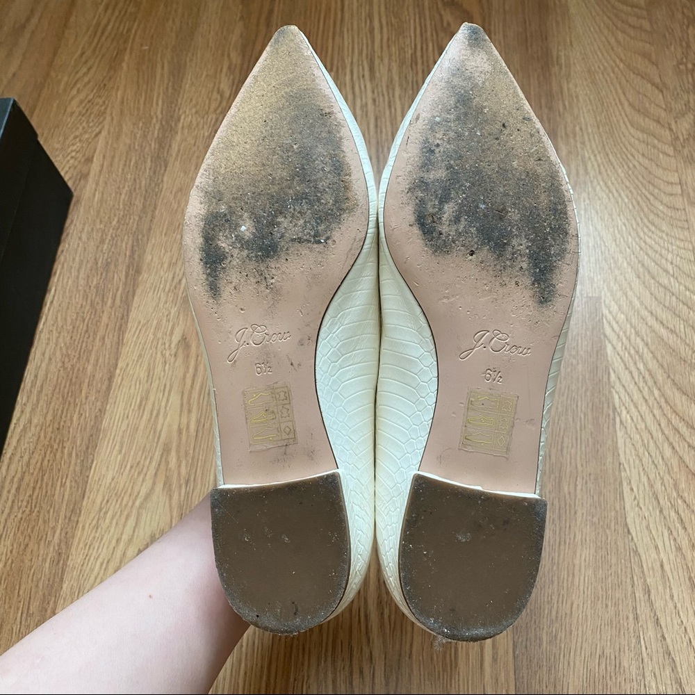 J.Crew Pointy Toe Flat In Python - image 4
